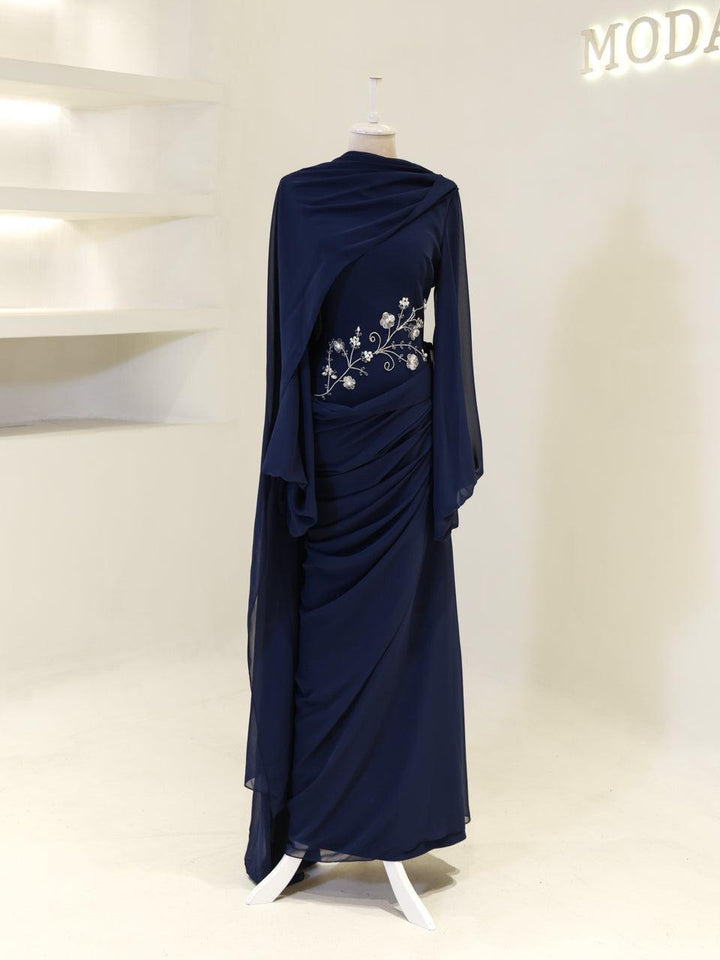 muslimah dress design Aprilia Islamic Evening Navy Blue / 42 Baby Size:18 Months Buy Tallong Solid Timber christmas_girl_dress made of fabric