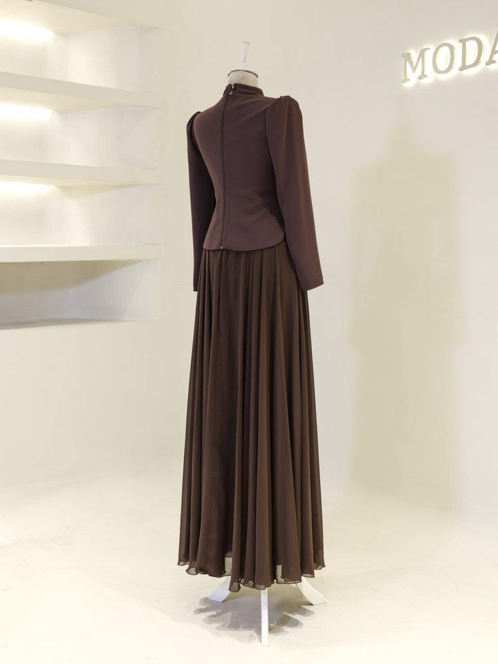 tesettur-abiye-Aurora Tesettür Takım-ModaZehrada