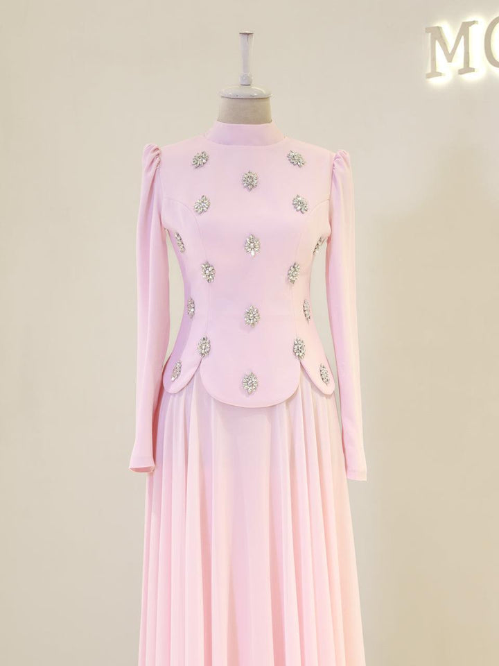 tesettur-abiye-Aurora Tesettür Takım-ModaZehrada