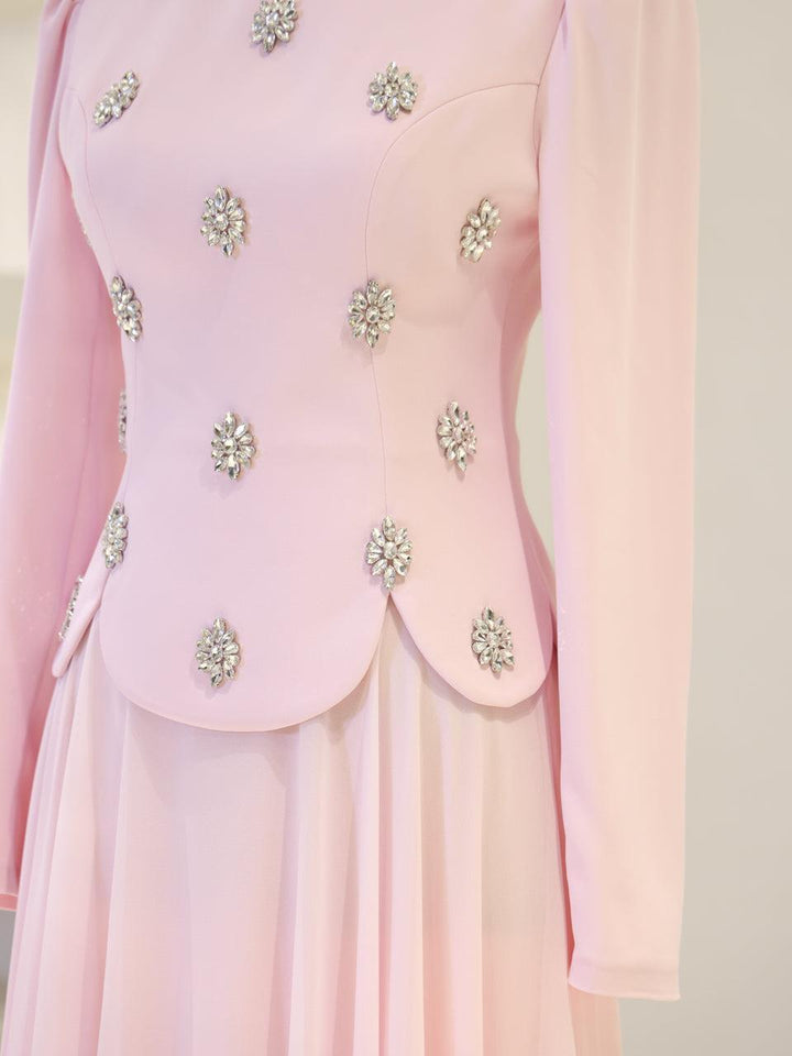 tesettur-abiye-Aurora Tesettür Takım-ModaZehrada