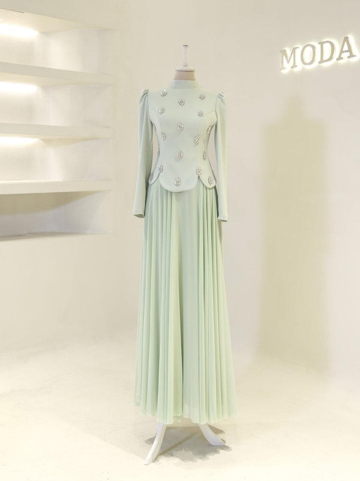 tesettur-abiye-Aurora Tesettür Takım-ModaZehrada