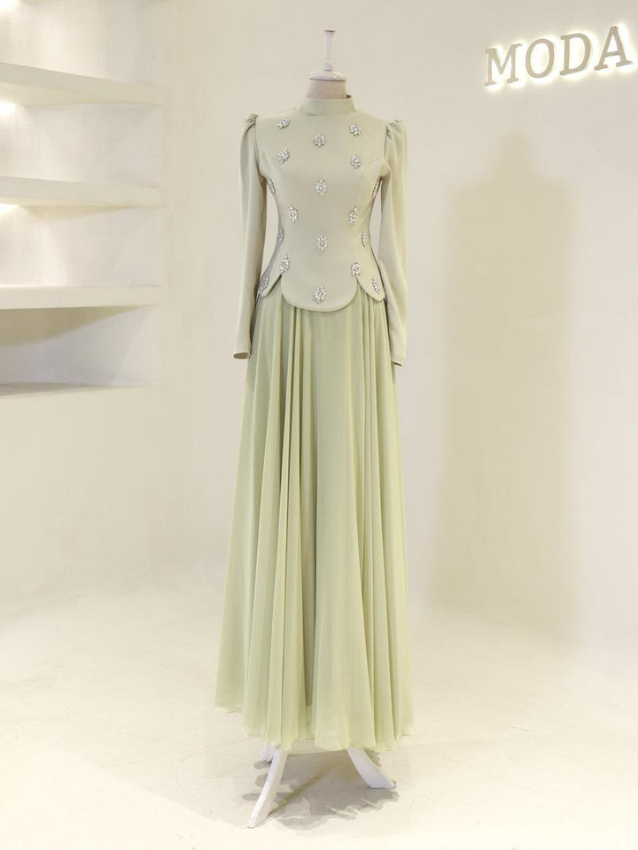 tesettur-abiye-Aurora Tesettür Takım-ModaZehrada