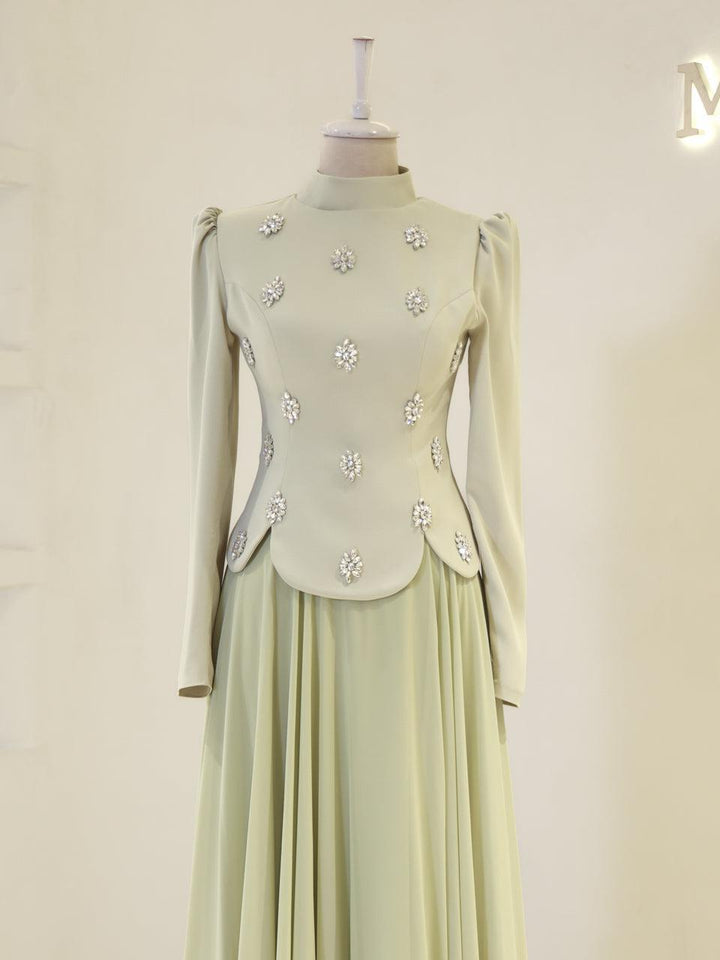 tesettur-abiye-Aurora Tesettür Takım-ModaZehrada