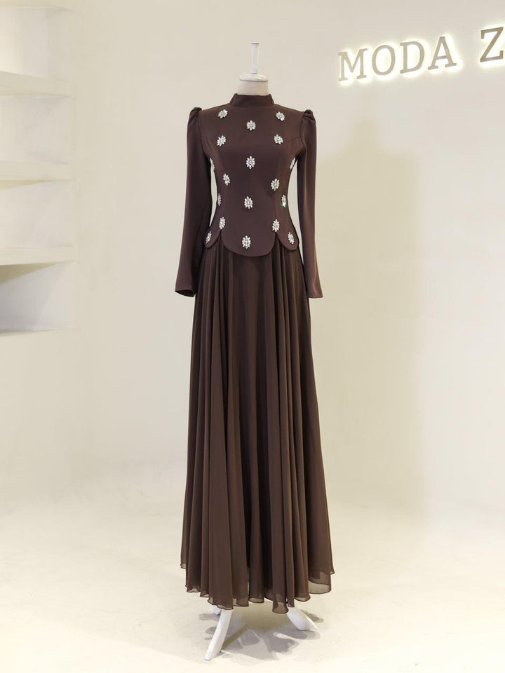 tesettur-abiye-Aurora Tesettür Takım-ModaZehrada