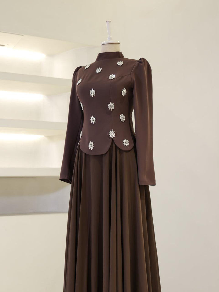 tesettur-abiye-Aurora Tesettür Takım-ModaZehrada