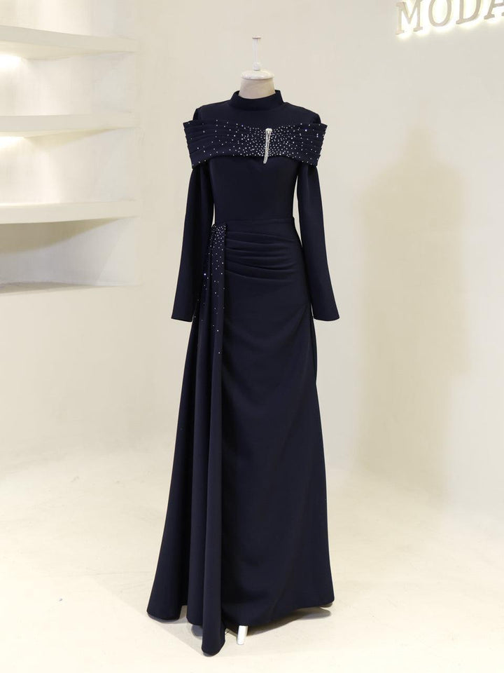 evening dresses muslim Carmielle Islamic Dress Brown / 46 long sleeves gown Size:US:8-10 =_ inches.2 Green, White Stripes Men's
