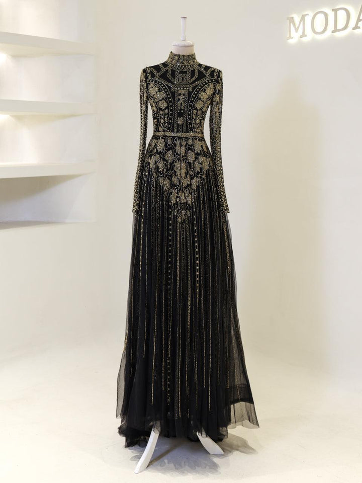 tesettur-abiye-Couture Alberta Tesettür Abiye-ModaZehrada