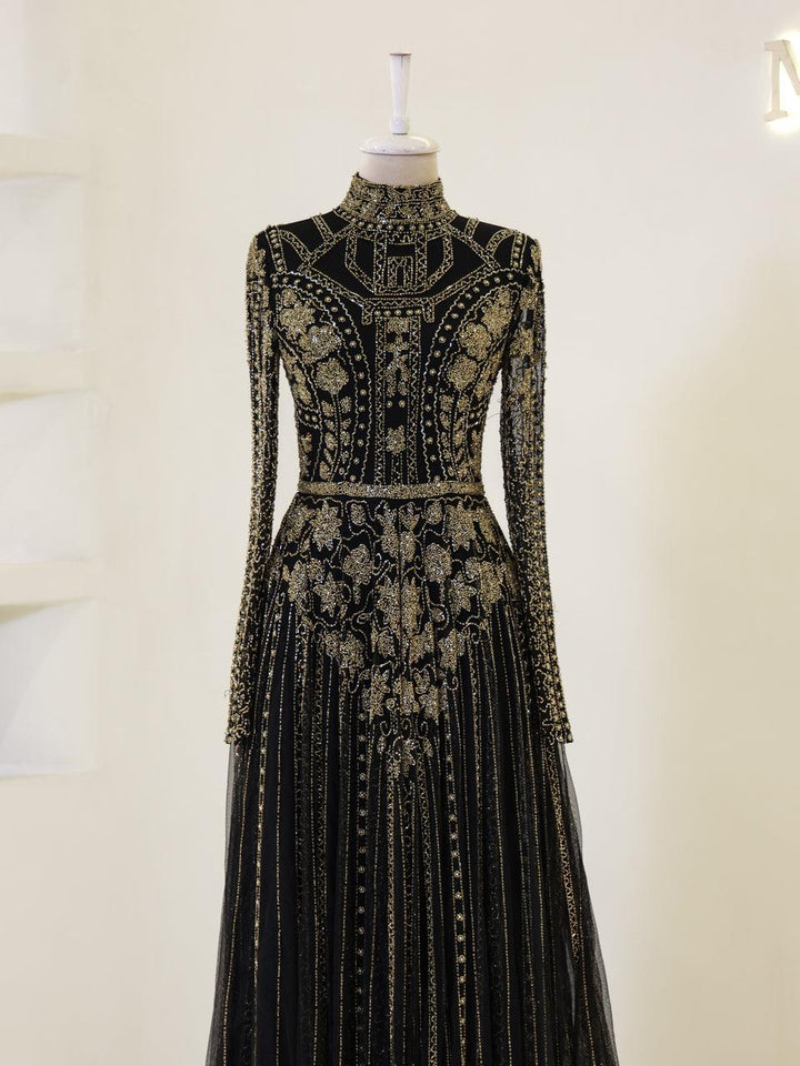 tesettur-abiye-Couture Alberta Tesettür Abiye-ModaZehrada