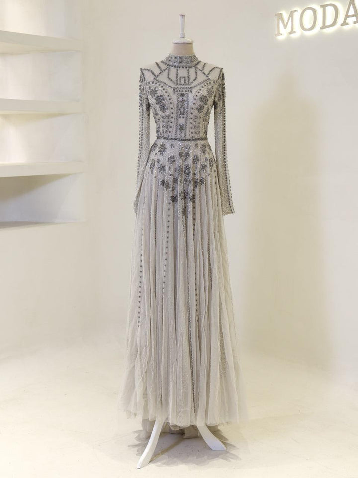 tesettur-abiye-Couture Alberta Tesettür Abiye-ModaZehrada