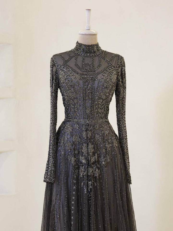 tesettur-abiye-Couture Alberta Tesettür Abiye-ModaZehrada