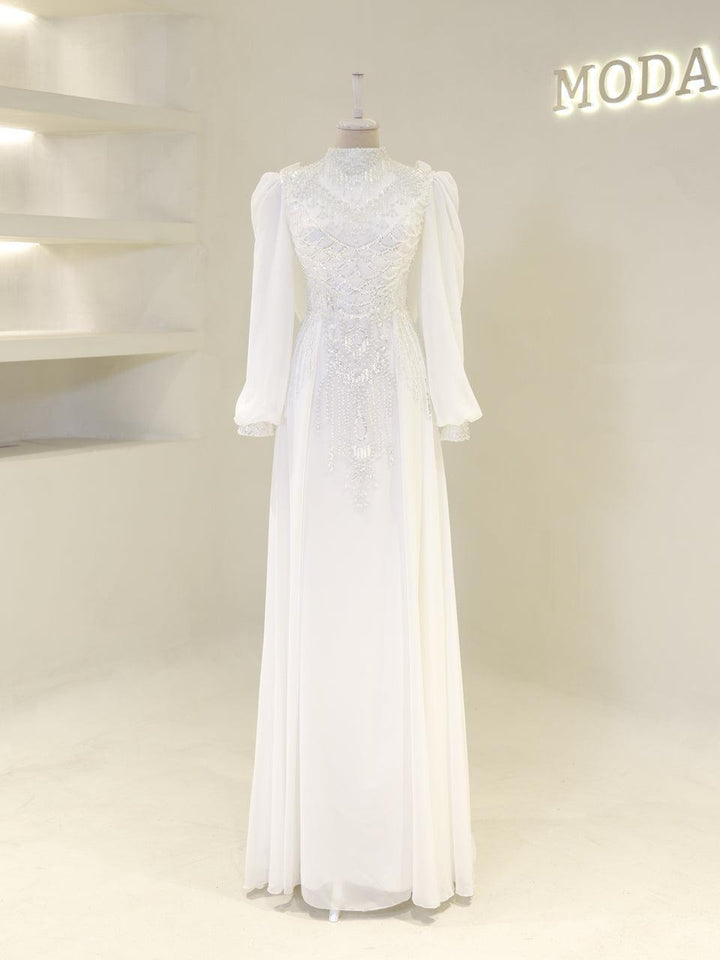 tesettur-abiye-Couture Cassienne Tesettür Abiye-ModaZehrada