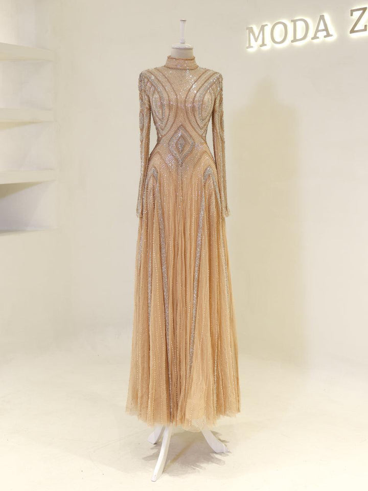 tesettur-abiye-Couture Felora Tesettür Abiye-ModaZehrada