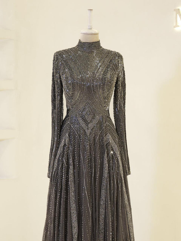 tesettur-abiye-Couture Felora Tesettür Abiye-ModaZehrada