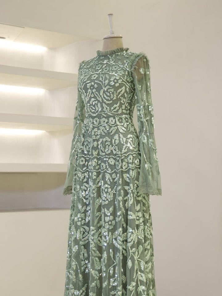 tesettur-abiye-Couture Goldie Tesettür Abiye-ModaZehrada