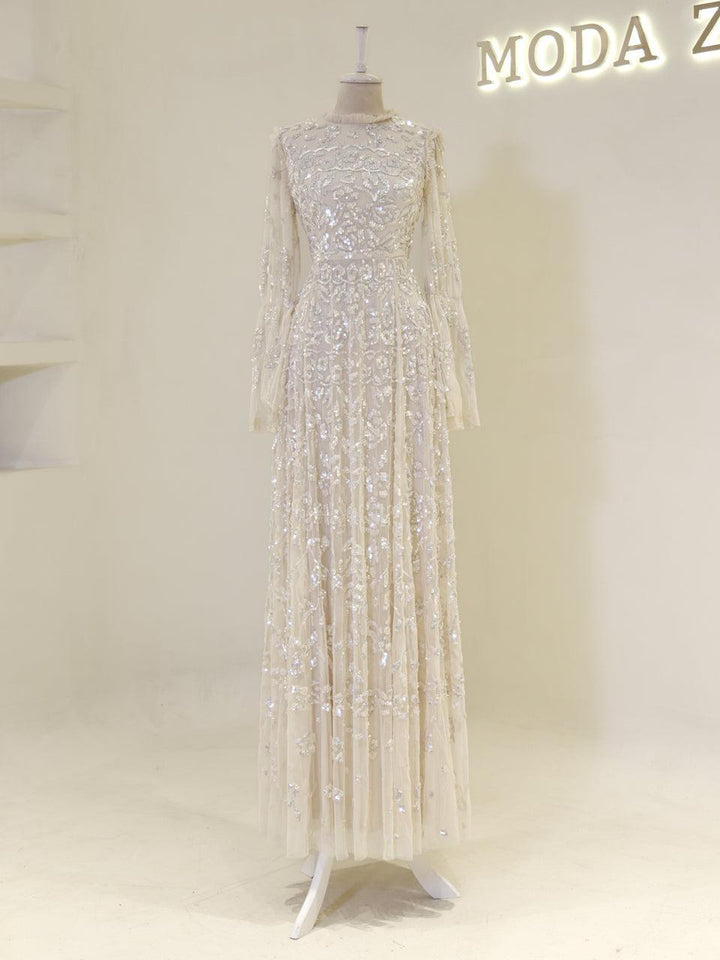 tesettur-abiye-Couture Goldie Tesettür Abiye-ModaZehrada