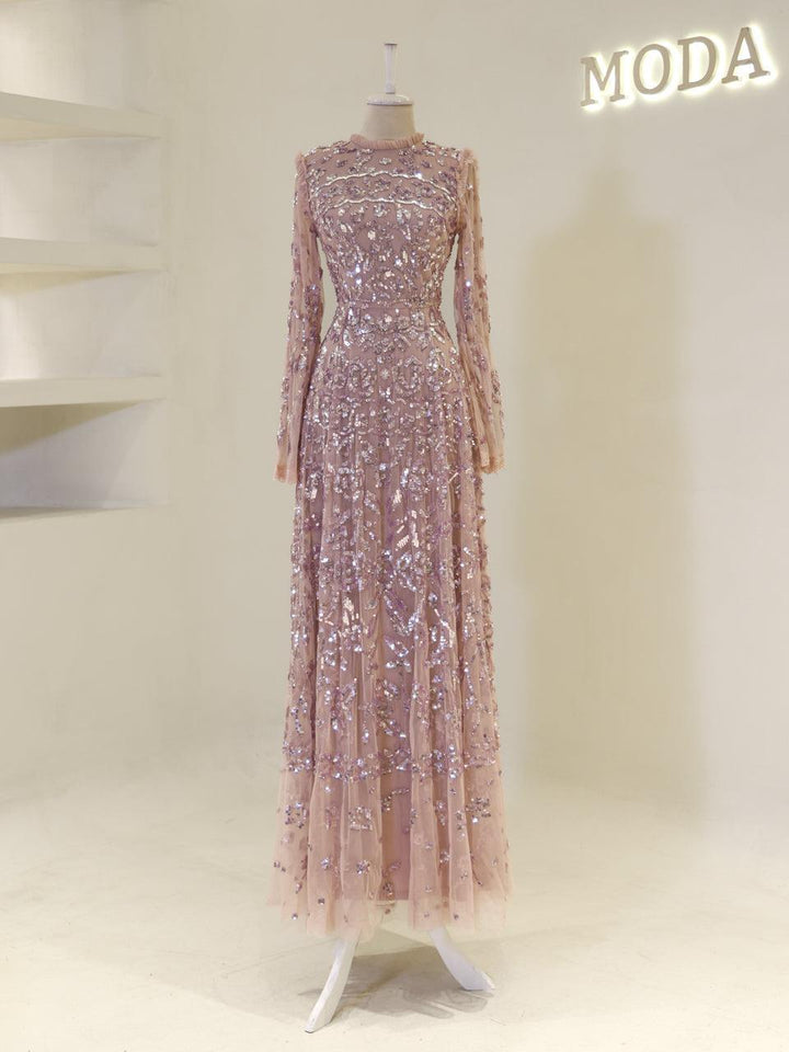 tesettur-abiye-Couture Goldie Tesettür Abiye-ModaZehrada