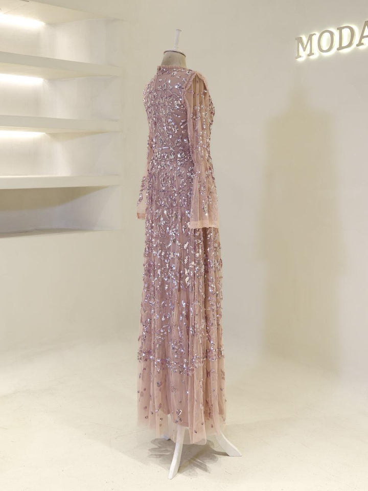 tesettur-abiye-Couture Goldie Tesettür Abiye-ModaZehrada