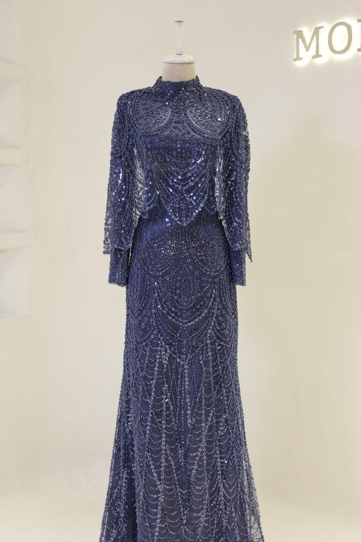 tesettur-abiye-Couture Kyla Tesettür Abiye-ModaZehrada