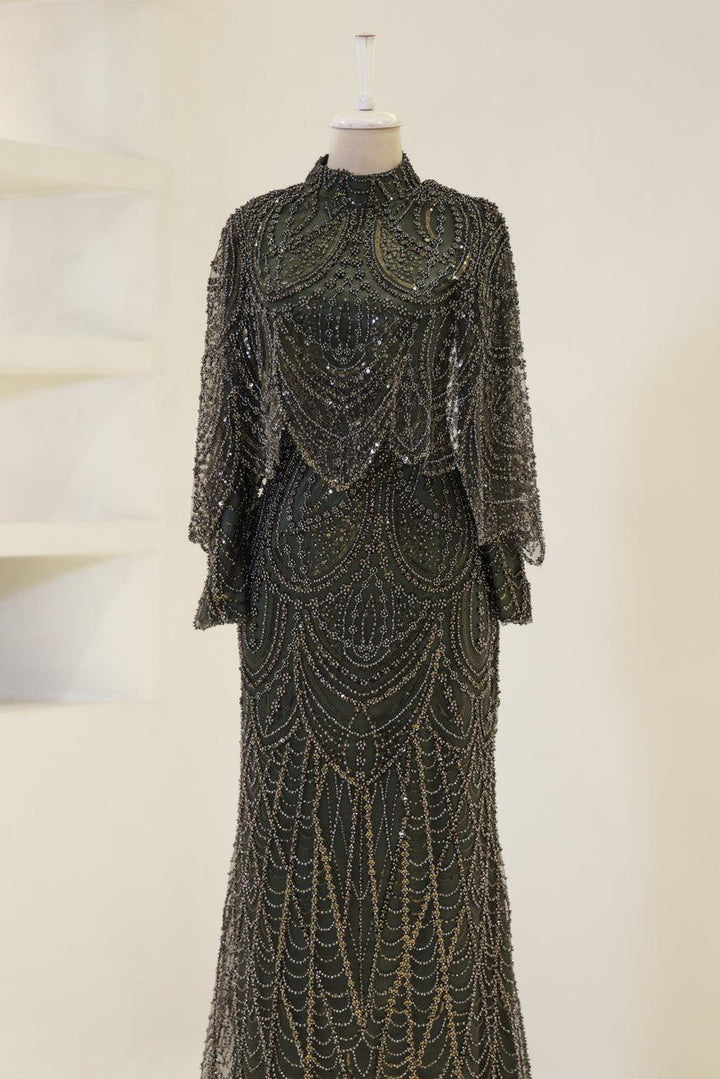 tesettur-abiye-Couture Kyla Tesettür Abiye-ModaZehrada