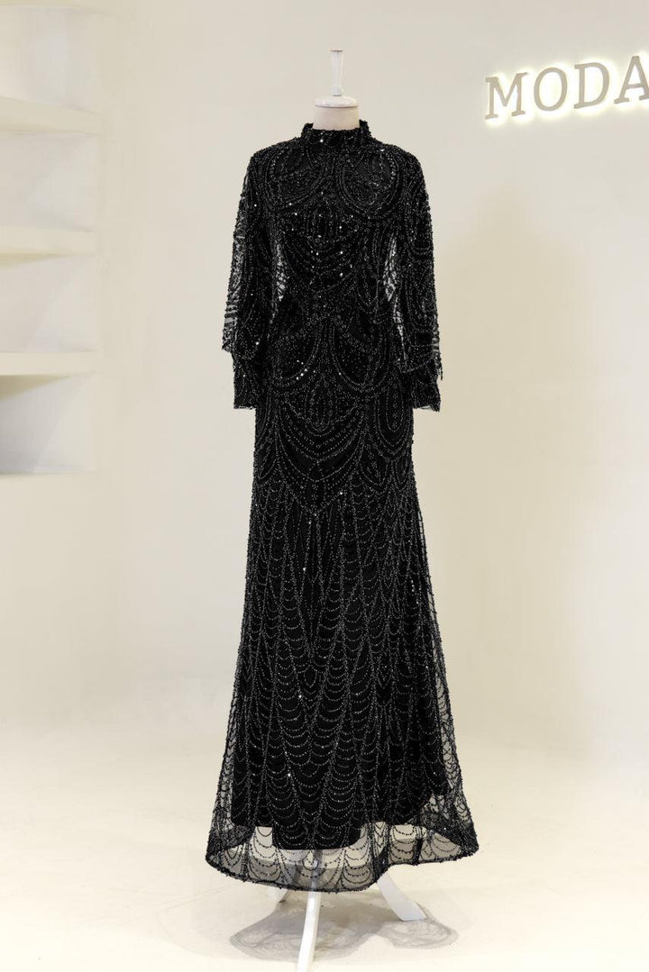 tesettur-abiye-Couture Kyla Tesettür Abiye-ModaZehrada