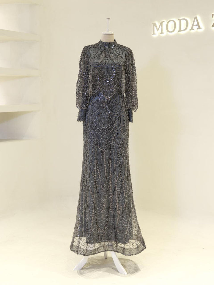 tesettur-abiye-Couture Kyla Tesettür Abiye-ModaZehrada