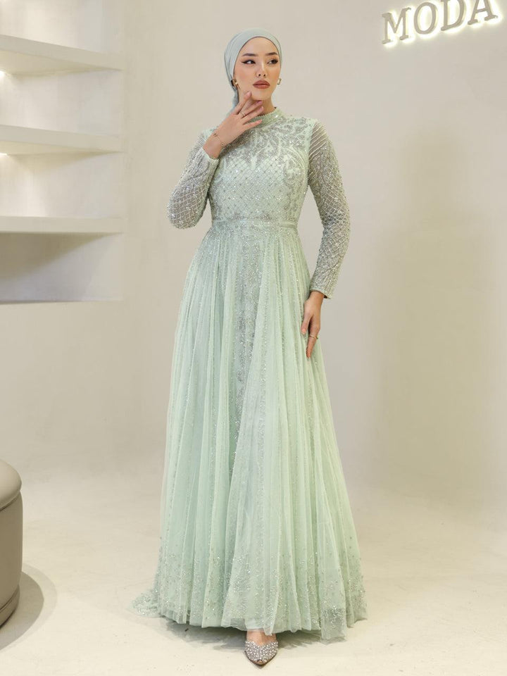 tesettur-abiye-Couture Melina Tesettür Abiye-ModaZehrada