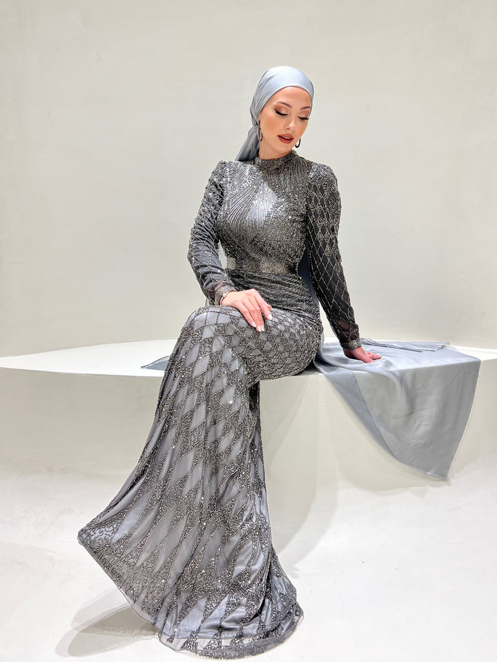 tesettur-abiye-Couture Mesia Abiye-ModaZehrada