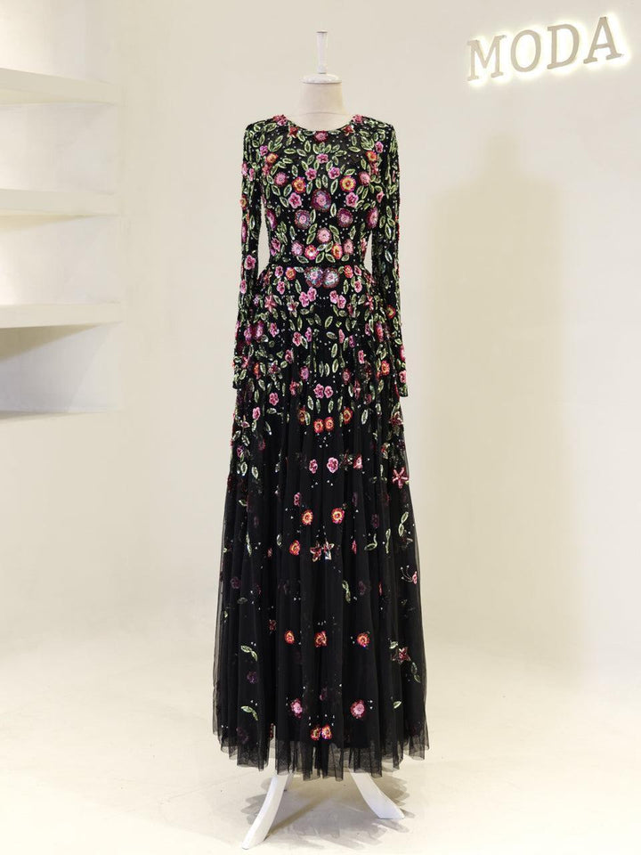 Couture Mignon Islamic Evening Dress Anthracite / 38 Couture Mignon Islamic Evening Dress Anthracite / 38