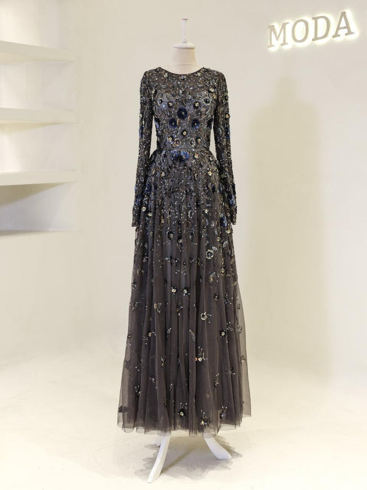 tesettur-abiye-Couture Mignon Tesettür Abiye-ModaZehrada