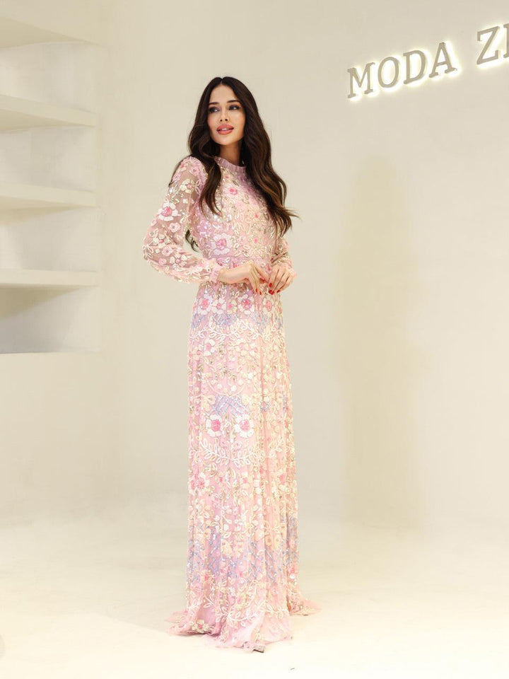 tesettur-abiye-Couture Rengin Tesettür Abiye-ModaZehrada