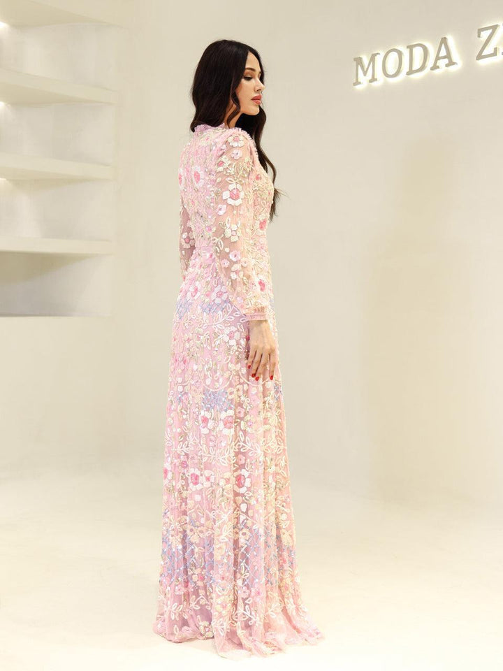 tesettur-abiye-Couture Rengin Tesettür Abiye-ModaZehrada