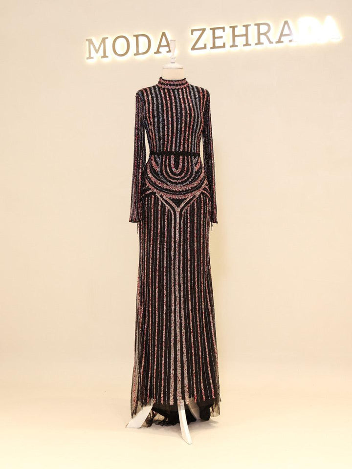 tesettur-abiye-Couture Serenity Abiye-ModaZehrada