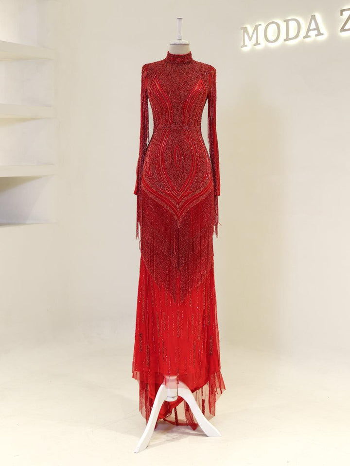 tesettur-abiye-Couture Tirad Tesettür Abiye-ModaZehrada