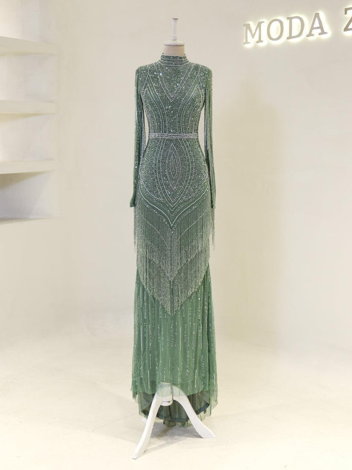 tesettur-abiye-Couture Tirad Tesettür Abiye-ModaZehrada