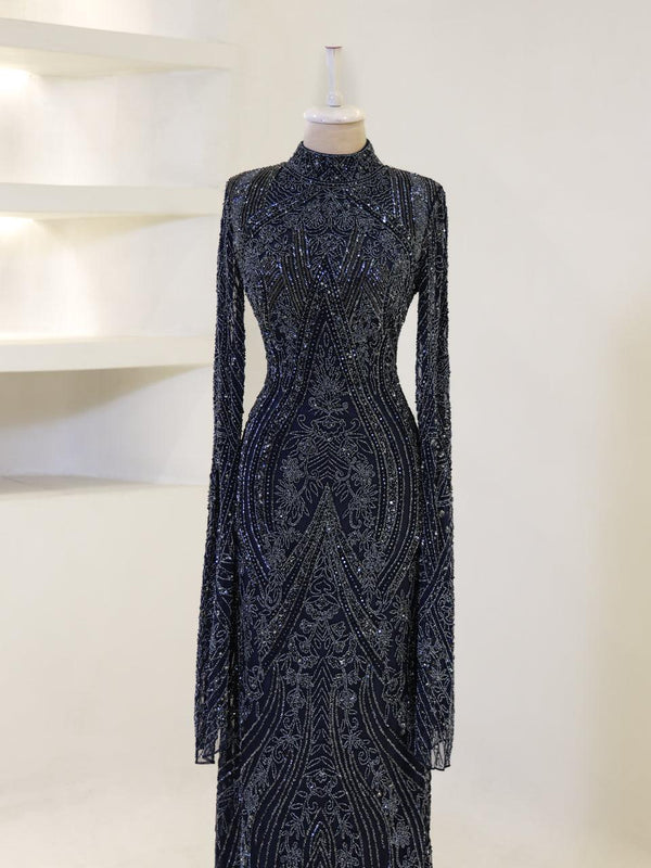 islamic formal dresses Couture Tirad Evening Dress Black / 42 homecoming dress short