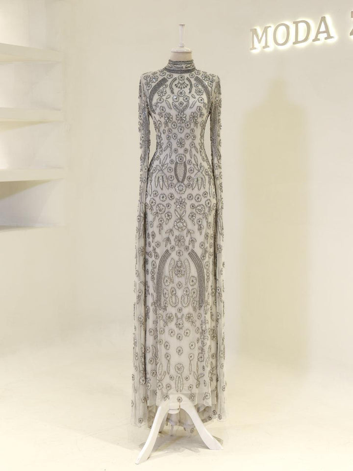 tesettur-abiye-Couture Virelle Tesettür Abiye-ModaZehrada