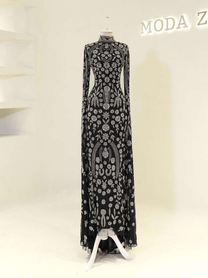 tesettur-abiye-Couture Virelle Tesettür Abiye-ModaZehrada