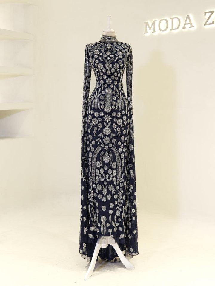 tesettur-abiye-Couture Virelle Tesettür Abiye-ModaZehrada