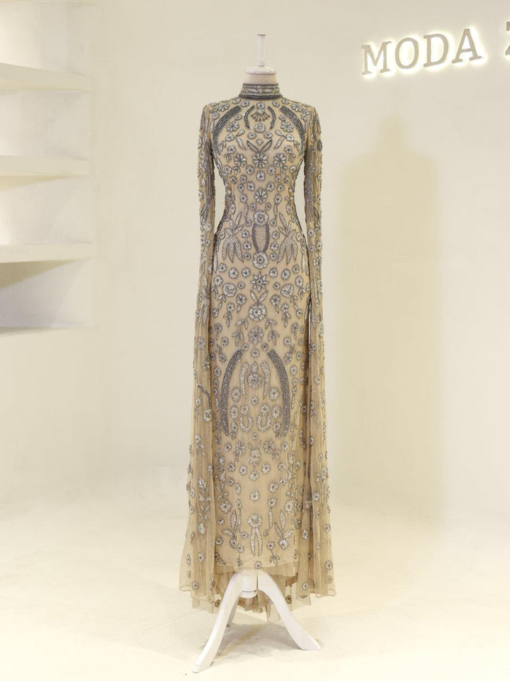 tesettur-abiye-Couture Virelle Tesettür Abiye-ModaZehrada