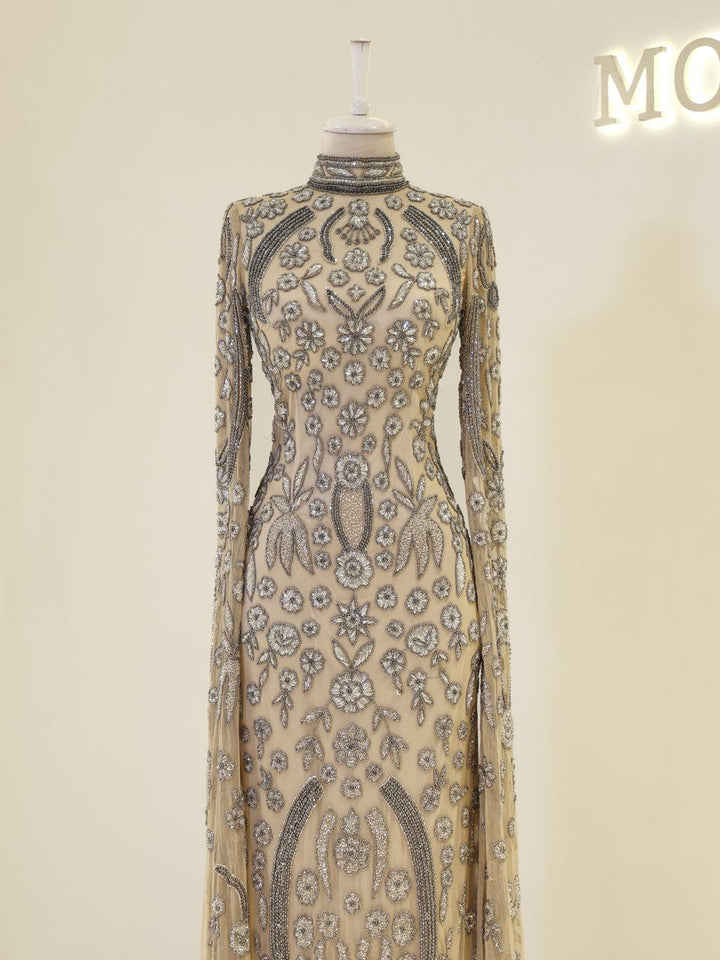 tesettur-abiye-Couture Virelle Tesettür Abiye-ModaZehrada