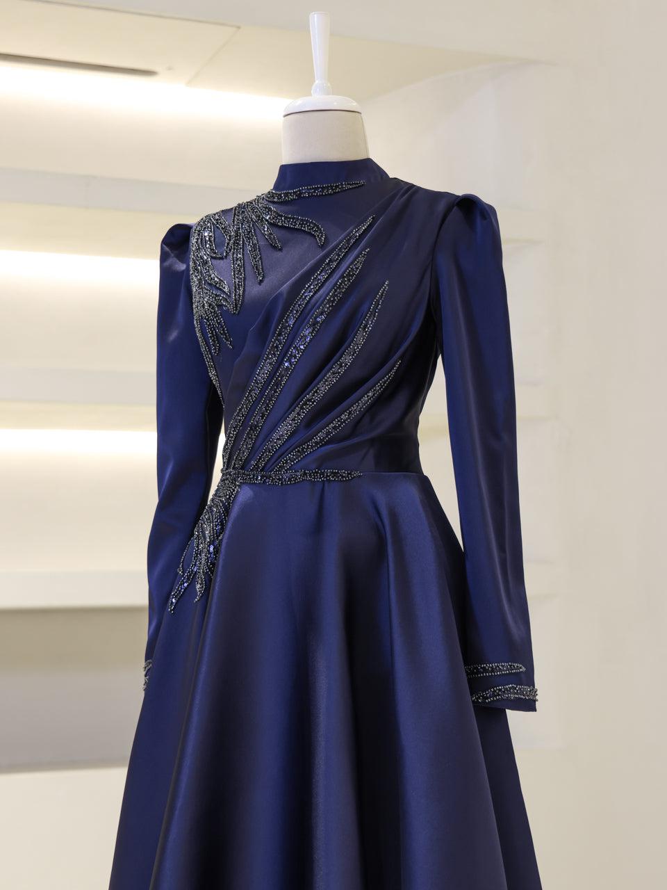 Navy blue clearance long frock