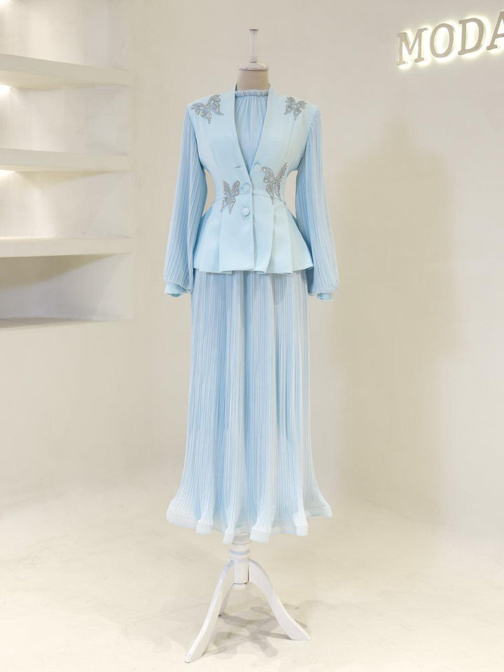 tesettur-abiye-Elen Tesettür Takım-ModaZehrada