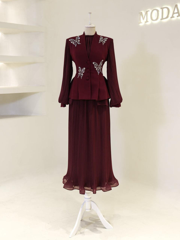 tesettur-abiye-Elen Tesettür Takım-ModaZehrada