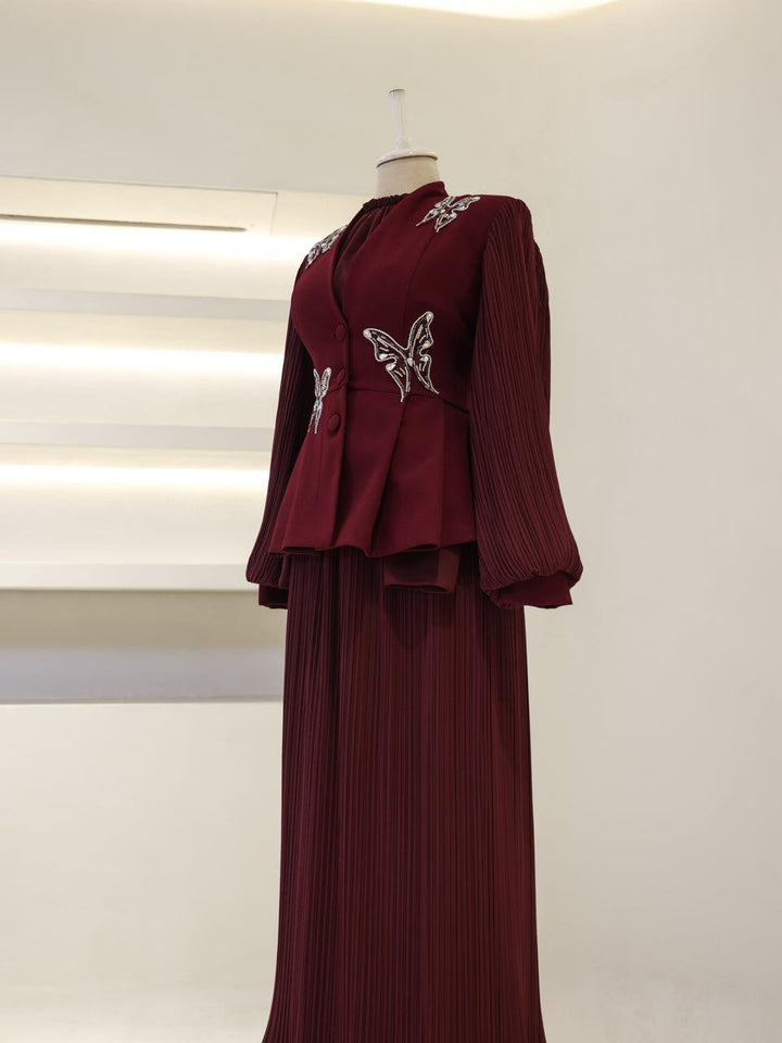 tesettur-abiye-Elen Tesettür Takım-ModaZehrada