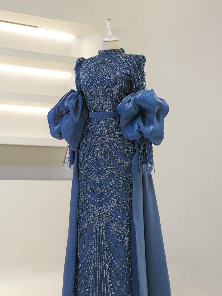 tesettur-abiye-Geraldine Tesettür Abiye-ModaZehrada