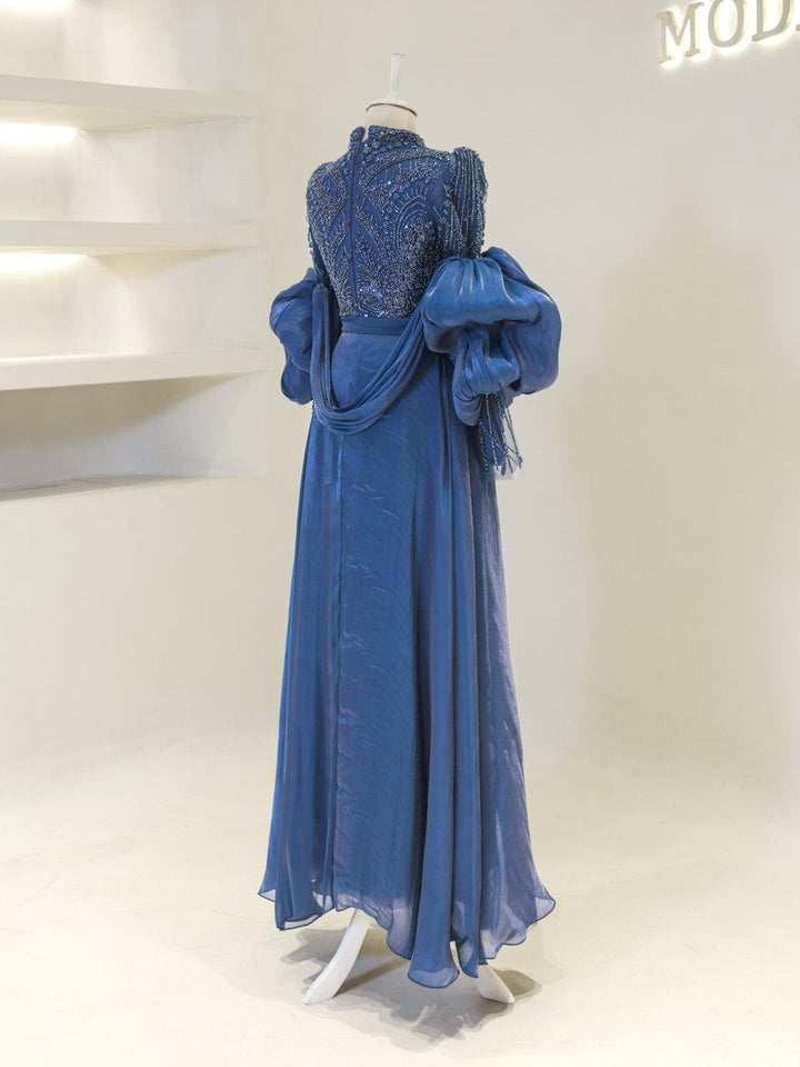 tesettur-abiye-Geraldine Tesettür Abiye-ModaZehrada