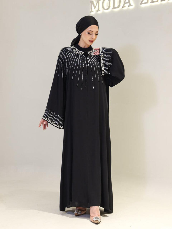 tesettur-abiye-Karsu Tesettür Abaya-ModaZehrada