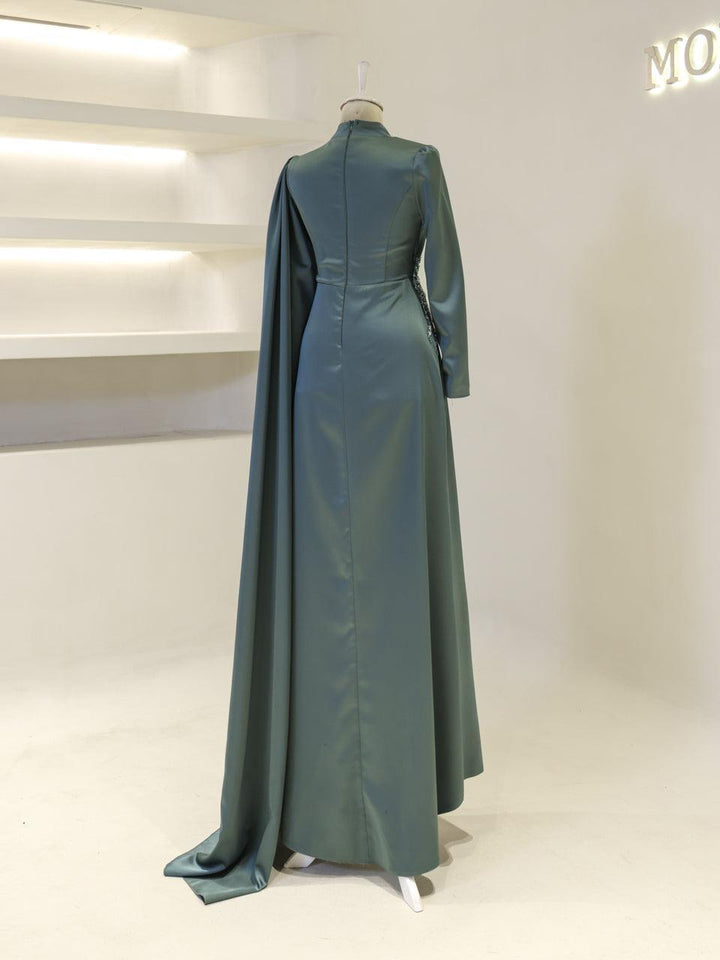 Marceline Islamic Evening Dress Navy Blue / 44 Marceline Islamic Evening Dress Navy Blue / 44