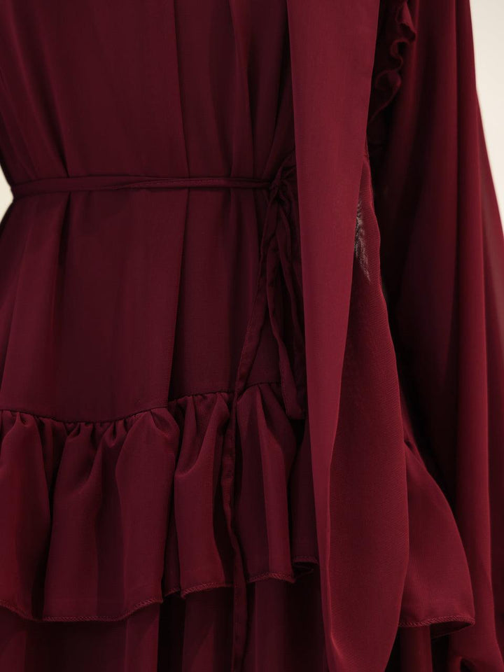 tesettur-abiye-Meli Tesettür Elbise-ModaZehrada