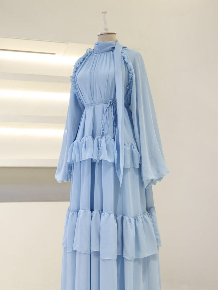 tesettur-abiye-Meli Tesettür Elbise-ModaZehrada